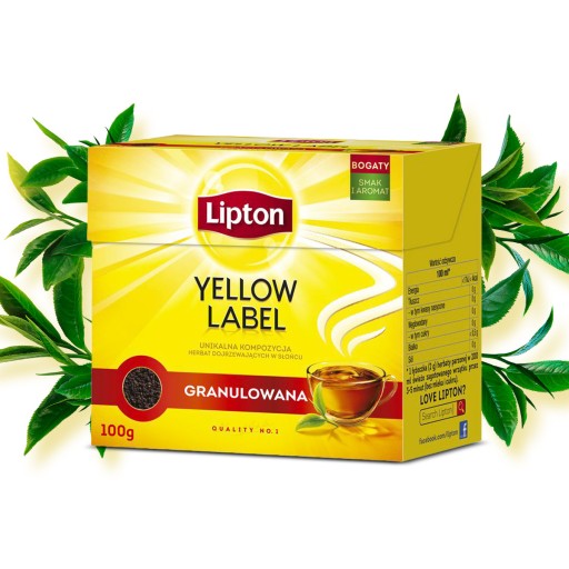 Lipton YELLOW LABEL granulovaný čierny čaj 100g