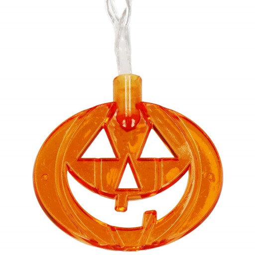 GARLANDOVÉ SVETLÁ ŽIARENÉ TEKVINY 20 LED ZÁVESNÉ DUCHOVNÉ HALLOWEENSKÉ DEKORÁCIE