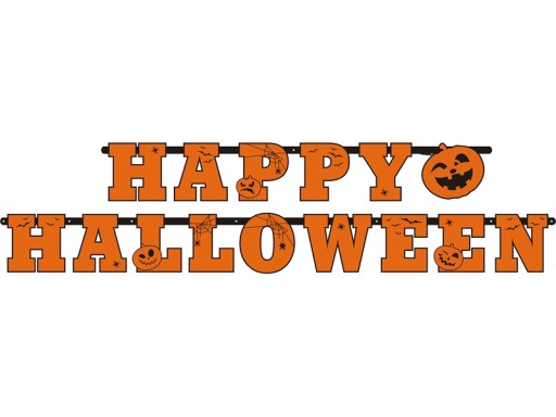 BANNER HAPPY HALLOWEEN GARLAND 1KS 210CM tm