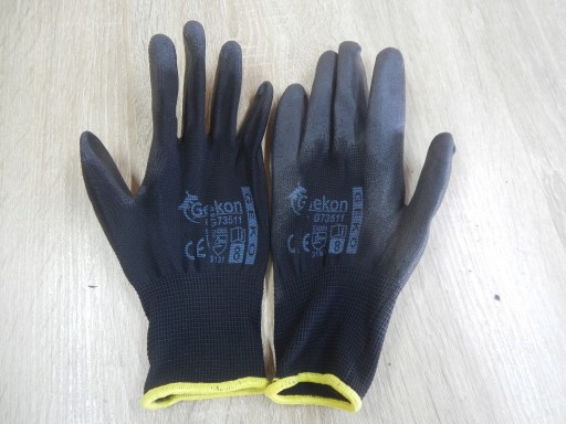 Ochranné pracovné rukavice Polyuretan Black, VEĽKOSŤ 8