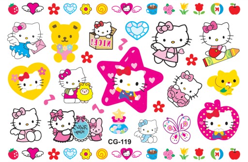 Odnímateľné tetovania pre deti HELLO KITTY CG119