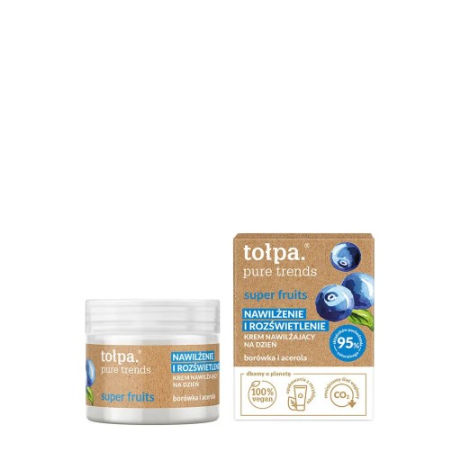 Čučoriedka + acerola TOŁPA hydratačný a rozjasňujúci denný krém 50 ml
