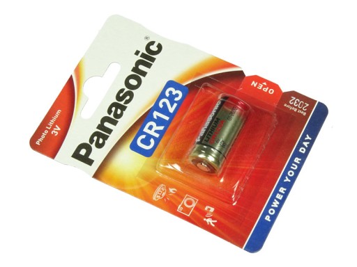 Lítiová batéria CR123 Panasonic 3V/1,4Ah (1 ks blister)