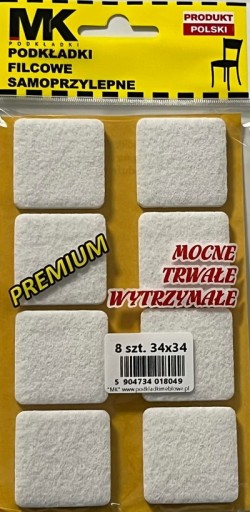 PREMIUM PLSTENÉ VLOŽKY 34X34 BIELE