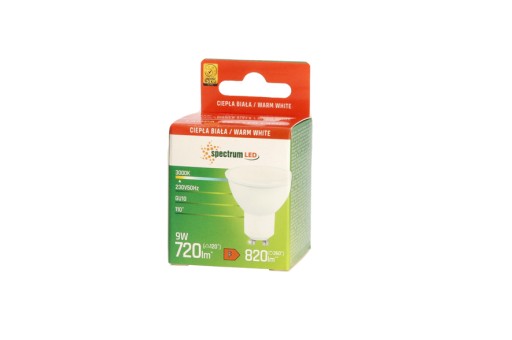 GU10 9W LED žiarovka, predtým 10W teplá WOJ13256