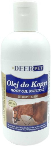 OLEJ NA KOPYTY PRÍRODNÝ olej na kopytá 250ml DEER PET regeneruje kopytá