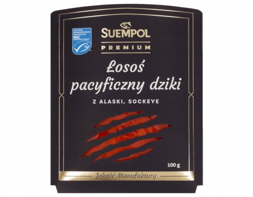 Divoký údený losos plátky - Suempol 100g