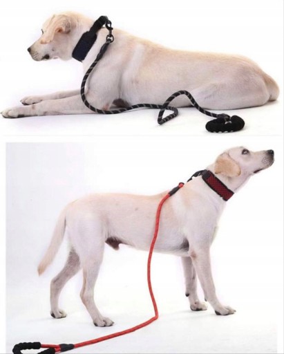 SILNÉ HRUBÉ ODOLNÉ VODÍTKO PRE SILNÝCH PSOV, REFLEXNÉ VODÍTKO 150cm