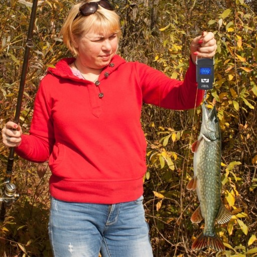 V2 RYBÁRSKA CESTOVNÁ DIGITÁLNA váha s háčikom 50 kg VÁŽENIE BATOŽINY