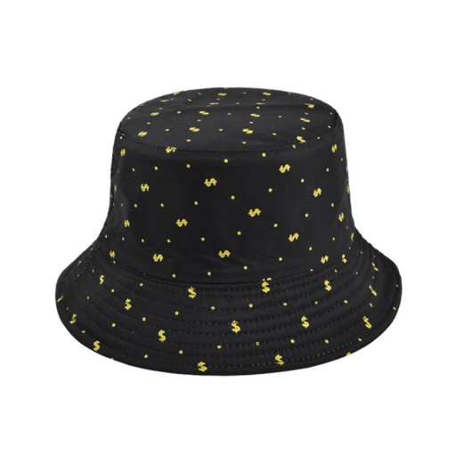 Bucket Hat Letný rybársky klobúk, čierny dolár
