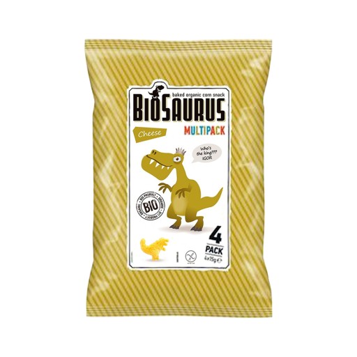 BIOSAURUS Dinosaury kukuričné lupienky s príchuťou s