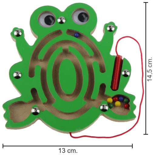 Edukačná hra Żabka bludisko s magnetickou guľou