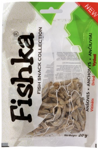 Fishka ančovičky, sušený slaný pivný snack