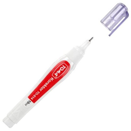 Korektorové pero s kovovým hrotom 10ml TOMA