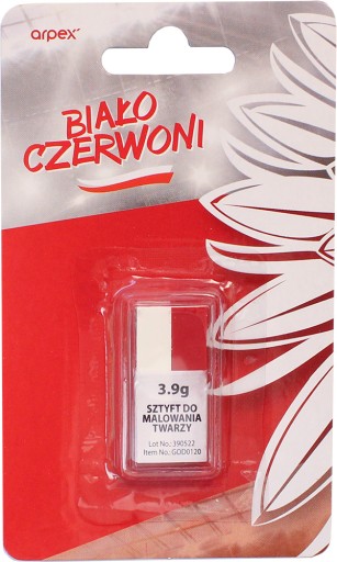 POĽSKO BIELE A ČERVENÉ MAĽOVANIE NA TVÁR