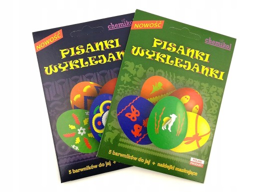 Kraslice, kraslice, 5x farbivo + nálepky