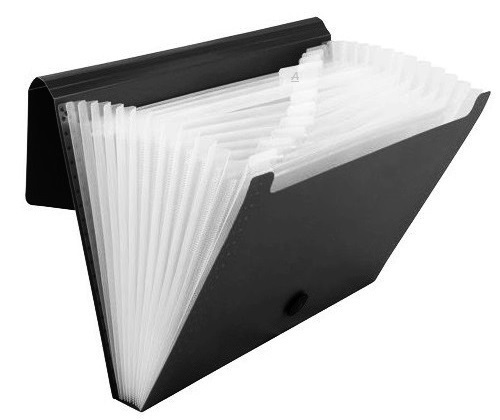 Aktovka s 12 priehradkami A4 BLACK Penmate