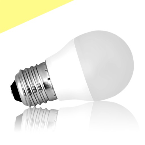 SMD E27 LED žiarovka 4W=35W G45 TEPLÁ GUĽA