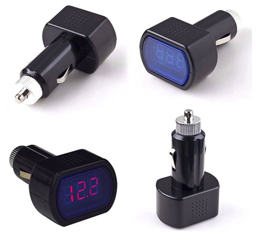 TESTER BATÉRIÍ VOLTMETER 12V 24V LCD I6S37