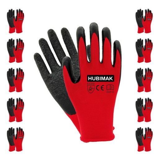 RUKAVICE PRACOVNÉ RUKAVICE LATEXOVÉ r 9/L 10 párov