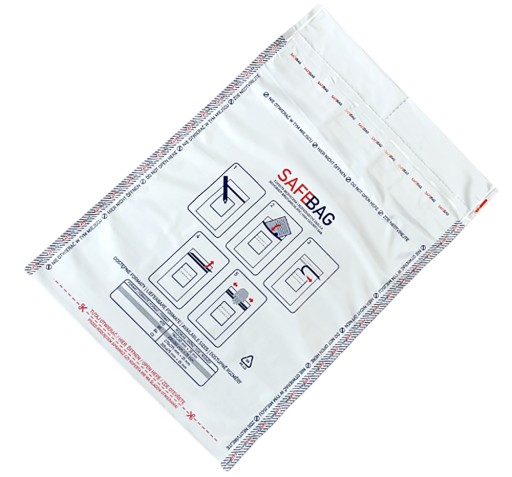 C3 biela bezpečná obálka SafeBag (335x475+35)
