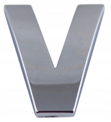 CHROME PÍSMENO V V K9U42 ZNAK PÍSMEN