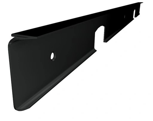 UHLOVÝ NÁBYTOK NÁBYTOK NA DESKU 38MM R5 L-600MM ČIERNA