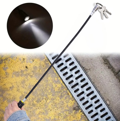 Flexibilné ohybné LED magnetické chápadlo na inšpekčnú baterku magnet 57cm