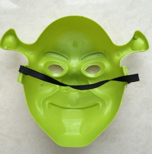 MASKA SHREK, Shrekova hlava, zlobr, rozprávka, DISPOSSIEM