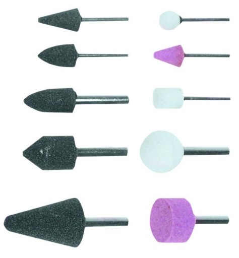 Sada brúsnych kameňov 10 kusov, 6 a 3 mm