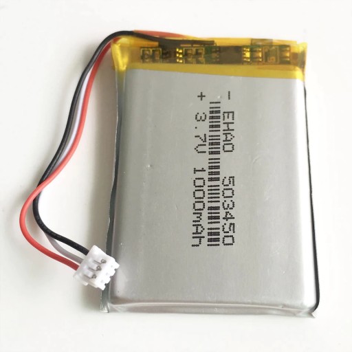 Batéria pre GPS NAVIGÁCIU 1000mAh 3,7V JST 3pólová