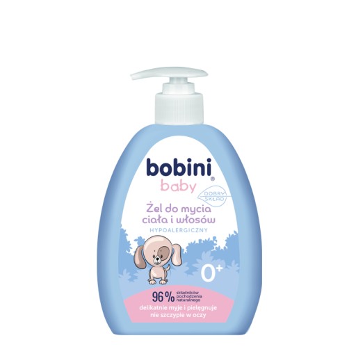 Global Bobini Baby umývací gél na telo a vlasy 300 ml hypoalergénny