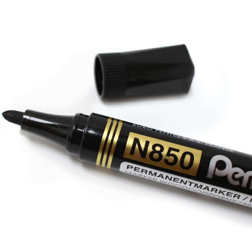 PENTEL N850 PERMANENTNÝ ZNAČOVAČ okrúhly ČIERNA