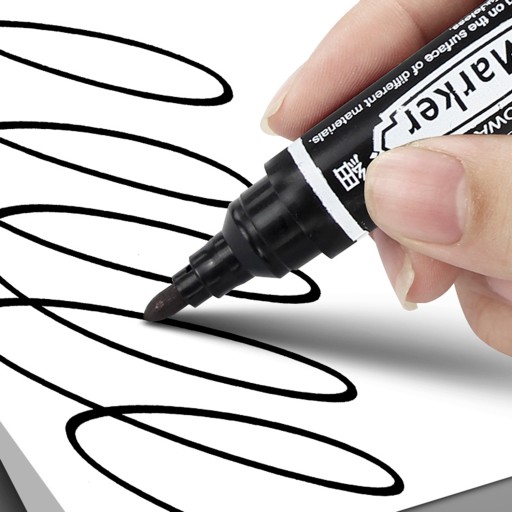 POPISOVAČ OBOJSTRANNÝ PERMANENTNÝ 2/6 mm ČIERNA NA DOSKY KOV PLAST SKLO 1 ks