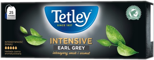 Earl Grey Tea Black Express Tetley Intensive 25 vrecúšok 50g