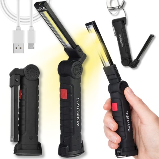 DIELENSKÁ LAMPA GARÁŽOVÁ LAMPA 5 V 1 LED