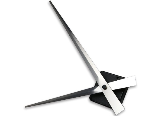 Mechanizmus SILENT Dlhé strieborné ručičky 20cm
