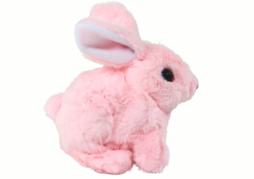 Interaktívna hračka Walking Bunny Dlhé vlasy Ružová