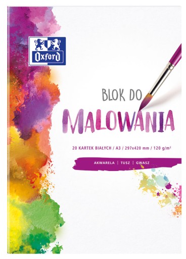 Maliarsky blok A3 20k 120g Oxford biely