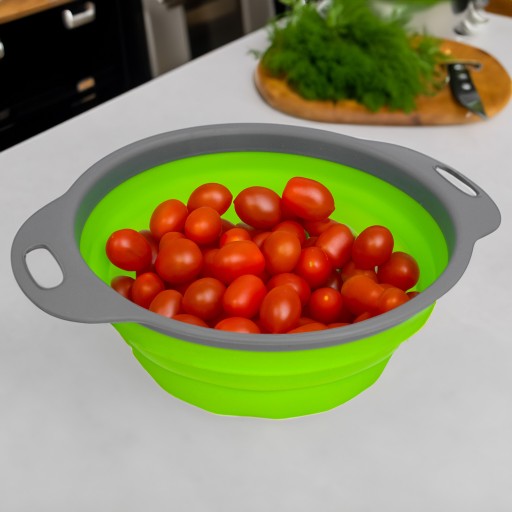 COLANDER COLANER STRAINER silikónové skladacie odkvapkávacie kuchynské sitko