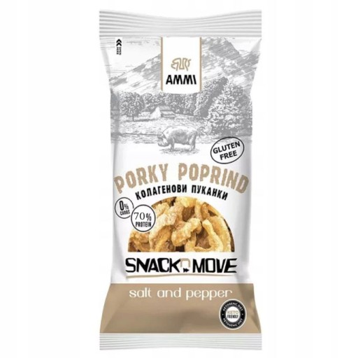 AMMI KETO bravčové chrumky soľ korenie bezlepkové 40g