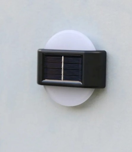 solárne svietidlo nástenné svietidlo 6 LED záhradná terasa balkónová dekorácia 2 ks P-120