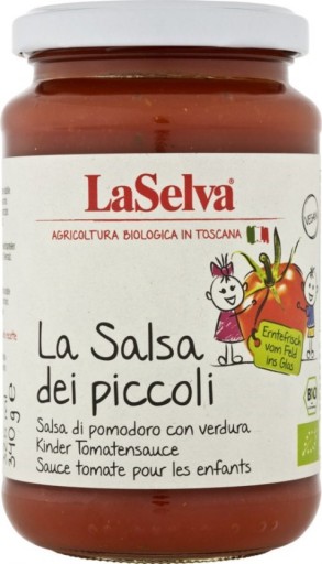 Bio paradajková omáčka pre deti 340g, La Selva