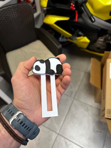 Záložka s jedinečným vzorom Panda