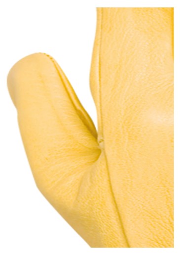 Pracovné rukavice Juba Grain Leather Yellow Resistance EN388/407 10
