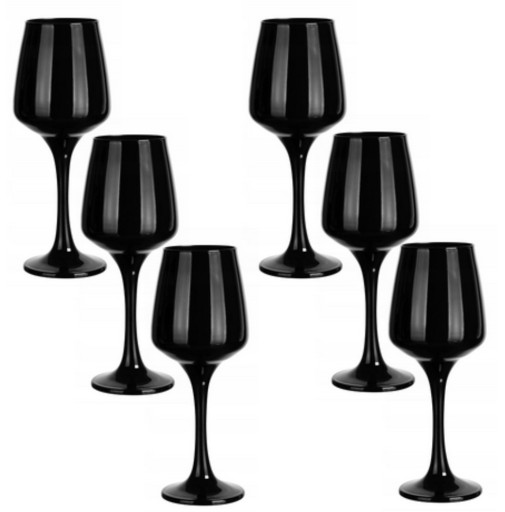 ČIERNE POHÁR NA VÍNO 360ML GLASMARK
