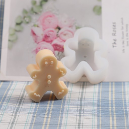 Silikónová forma na sviečky vosk mydlová omietka GINGERBREAD MAN