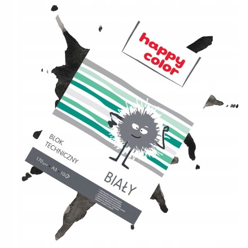 HAPPY FARBA BIELY PAPIEROVÝ BLOK A3 TECHNICKÝ BLOK