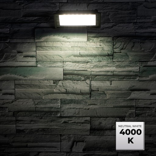 LED halogénový reflektor čierny IP65, svietidlo 30W