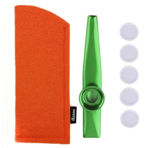 Zelené POUZDRA KAZOO Orange + MEMBRÁNA - Perfektný darček pre deti